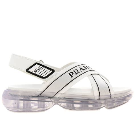 sandalo bianco prada|prada platform sandals.